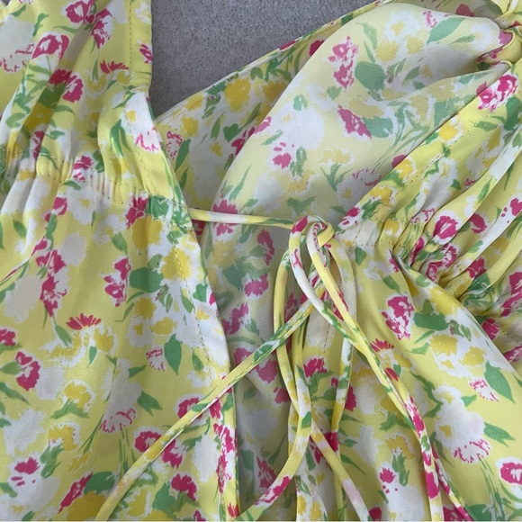 Intimately Free People Lemon Pink Floral Print Camisole Top Size Medium - Picture 6 of 9